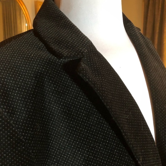 Tommy Hilfiger Black Velvet / white polka dot jacket - impulse purchase 12 -NWOT - Picture 9 of 11